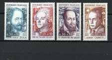 timbre FRANCE 1967 N°1511  au N°1514 célébrités françaises 4 timbres neufs**
