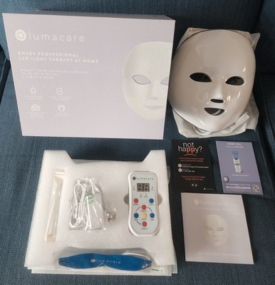 LED RED LIGHT THERAPY FACE MASK for Glowing Skin 8 Wavelengths LUMACARE  OpenBox