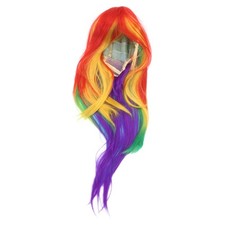  Costume De Carnaval Perruques Colorées Pour Cosplay D'extension Cheveux