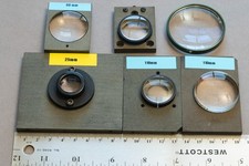 Spectra Physics Photometer Optics, Lot of (6) - Various Sizes and Focal Lengths