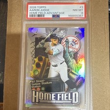 Topps 2026 Series 1 Home Field Advantage Aaron Judge HA-3 PSA 8 Yankees