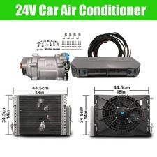 Cool Heat 12000 Btu 24v Universal Ac Kit Truck Cab Bus Rv Air Conditioner Kit