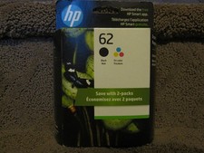 HP N9H64FN Black Tri Color Ink Cartridge Genuine OEM NEW 62 JAN/2026