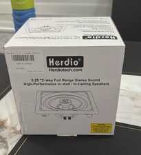 Herdio 5.25" Flush Mount in Wall / Ceiling Speakers 2 way - Read Description