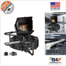 100ft Waterproof Sewer Camera with 4.3'' LCD  DVR for Precise Inspections
