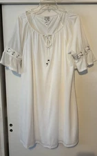 Naif Dress Womens XL White Flowy Boho Festival Cottage Capsule Coastal Peasant