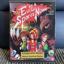 Evil Spares None Rare Kickstarter Cooperative Slasher Survival Horror Board Game