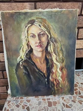 Oil painting "Portrait of a girl". Handmade.