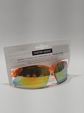 Foster Grant Kids Sports Sunglasses Comfy Fit Gloss Orange Reflective Lens