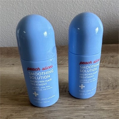 Peach Slices Smoothing Solution Ingrown Hair Treatment Roller, 2x 1.69 oz