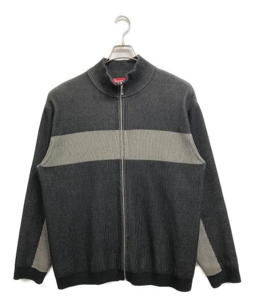 Pull zippé côtelé 2 tons L Supreme 22Aw
