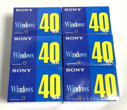 Sony 3.5" 2HD Floppy Disk 1.44MB DOS/V Format 240pcs 40MF2HDGEDV New SealedJapan