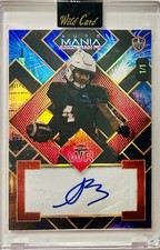 2024 Wild Card Auto Mania Sam Brown Rookie RC Auto 1/1 Rainbow Square Fireworks. rookie card picture