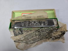 M. Hohner Germany Echo 8362/32 G Vintage Harmonica with Case Great Condition