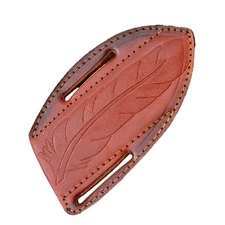 Custom Made  Leather Hand Engraved Vertical Sheath For Fixed Blade Knife & Tool