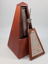 Vintage Seth Thomas Wood Wind Up Metronome De Maelzel Made in USA