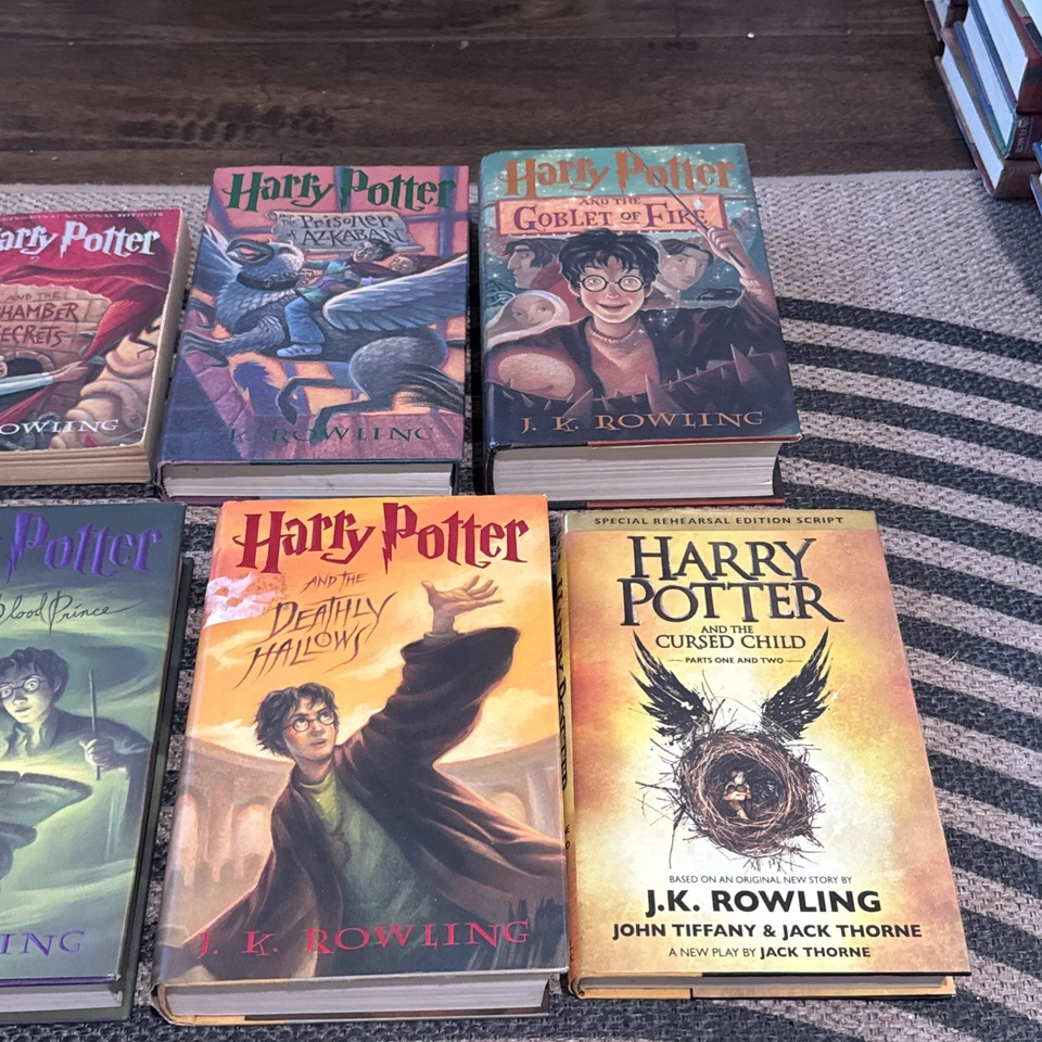Harry Potter Complete Set Books 1-7 + 8 MIXED Paperback Hardcover J.K. Rowling - Image 3 of 4