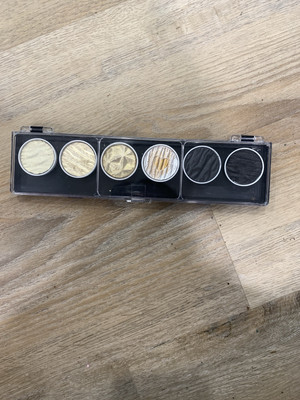 Finetec Iridescent Watercolor Set Of 6 Silver, Gold And Black Colors Watercolor