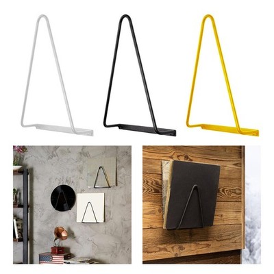 Triangle Wall Mounted Magazine Record Storage Holder, Media Display Rack