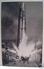 Vintage USAF Discoverer XXIV Astronaut Exhibit Supply Card Old Store Stock #2