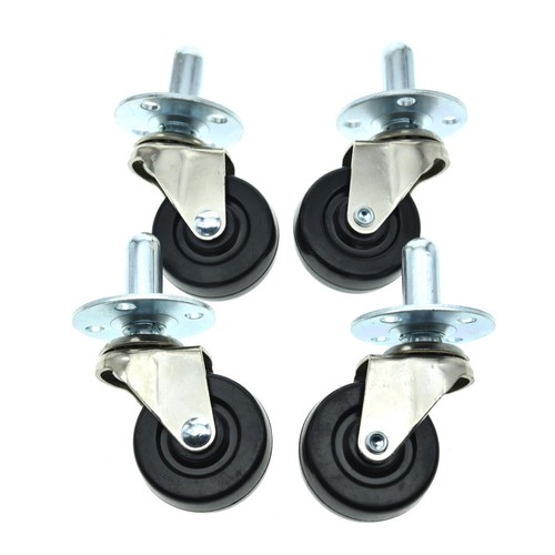 2"Heavy Duty Guitar AMP Swivel CASTERS Push-in Amplifier Wheels with Sockets - Picture 6 of 9