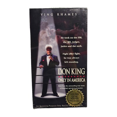Near Mint Don King: Only in America VHS Tape 1998 Sealed Ving Rhames