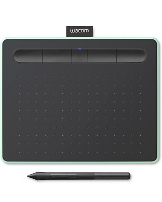 Wacom-Intuos Wireless Graphics Drawing Tablet.CTL4100WLE0-Pistachio/Black, Small