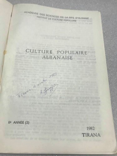 OLD 2 ALBANIAN BOOKS-CULTURE POPULAIRE ALBANAISE-1&2 ANNEE-1981-1982-COMMUNISM-R - Picture 16 of 26