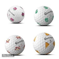 TaylorMade TP5 Pix SE Balls *SOLD OUT* Masters $ Pizza Bacon Egg Aloha Cheers