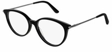 Image of Bottega Veneta glasses BV0199O in 001 black/silver with spectacle case 51mm