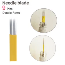 Microblading 9 pins Manual Eyebrow Tattoo Permanent Makeup Flex Blades 9 Needles