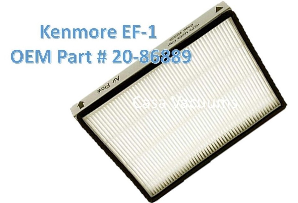 Sacchetto Bidone Aspiratutto Set 12 Sacchetti E Filtri Per Aspirapolvere Kenmore 5055, CF1, EF1 E Altri Modelli A Bidone/Cilindro Filtri Kenmore 5055