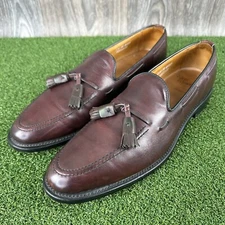 Allen Edmonds Grayson Loafers Dress Shoes Sz 11.5 AAA Narrow Burgundy Leather