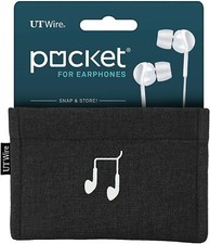 UT Wire Pocket Earbud Earphone Case Pouch Bag Organizer 3 Pack 