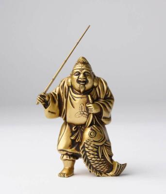 Ebisu Silky Gold Isumu Shichifukujin Buddha Statue Japan