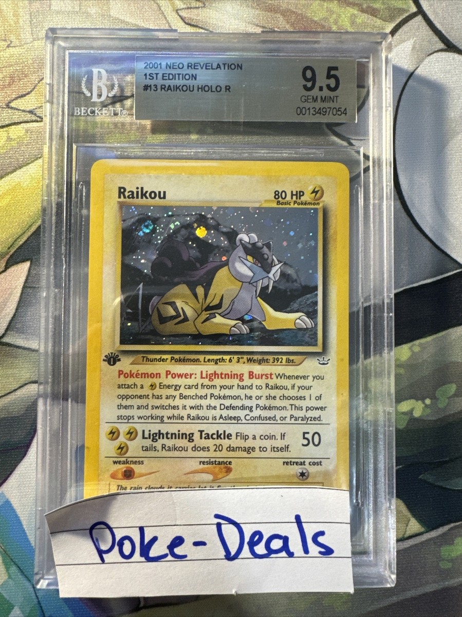 2001 Pokemon Raikou Holo Neo Genesis