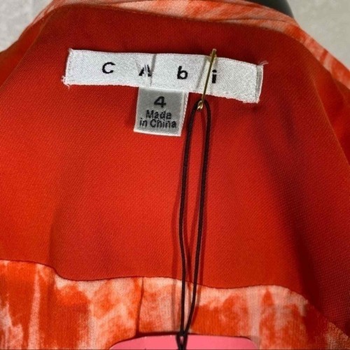 CAbi Jane Jacket In Grenadine Tangerine Orange blazer size - Picture 5 of 10