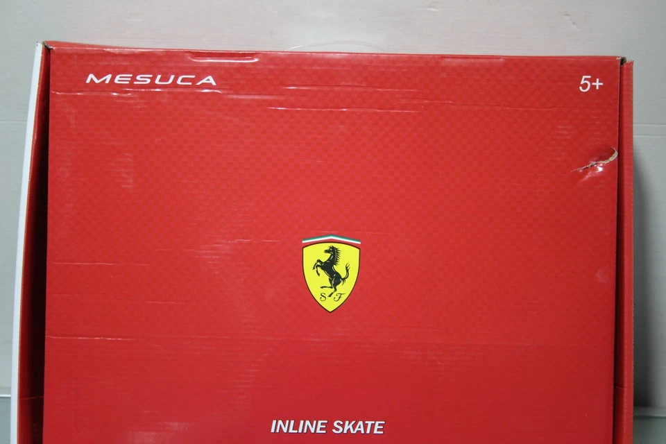 Mesuca Inline Skates für Erwachsene und Kinder Ferrari Skates  34-37 SCHWARZ - Bild 4 von 4