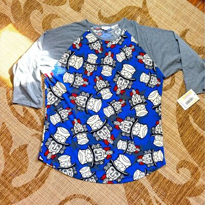 LULAROE RANDY size 3XL - Uncle Sam/4th of July baseball tee shirt BNWT Americana