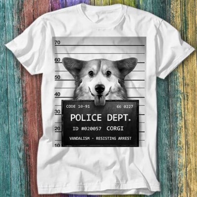  T-Shirt Corgi Hund Haustier Becherschuss lustig Parodie Witz Tier Krone Königin Top T-Shirt 209