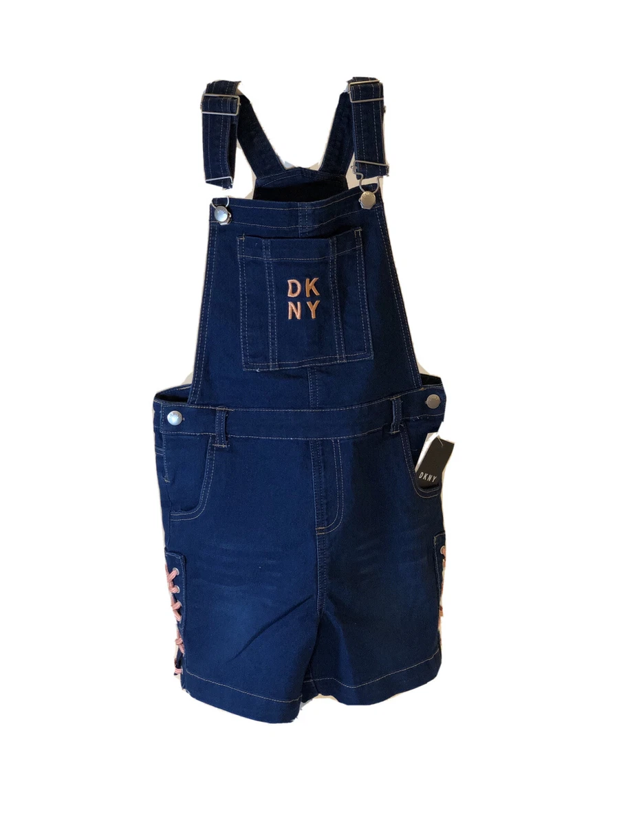 Must Have DKNY Girl s Overalls Stretch Denim Shortall s With