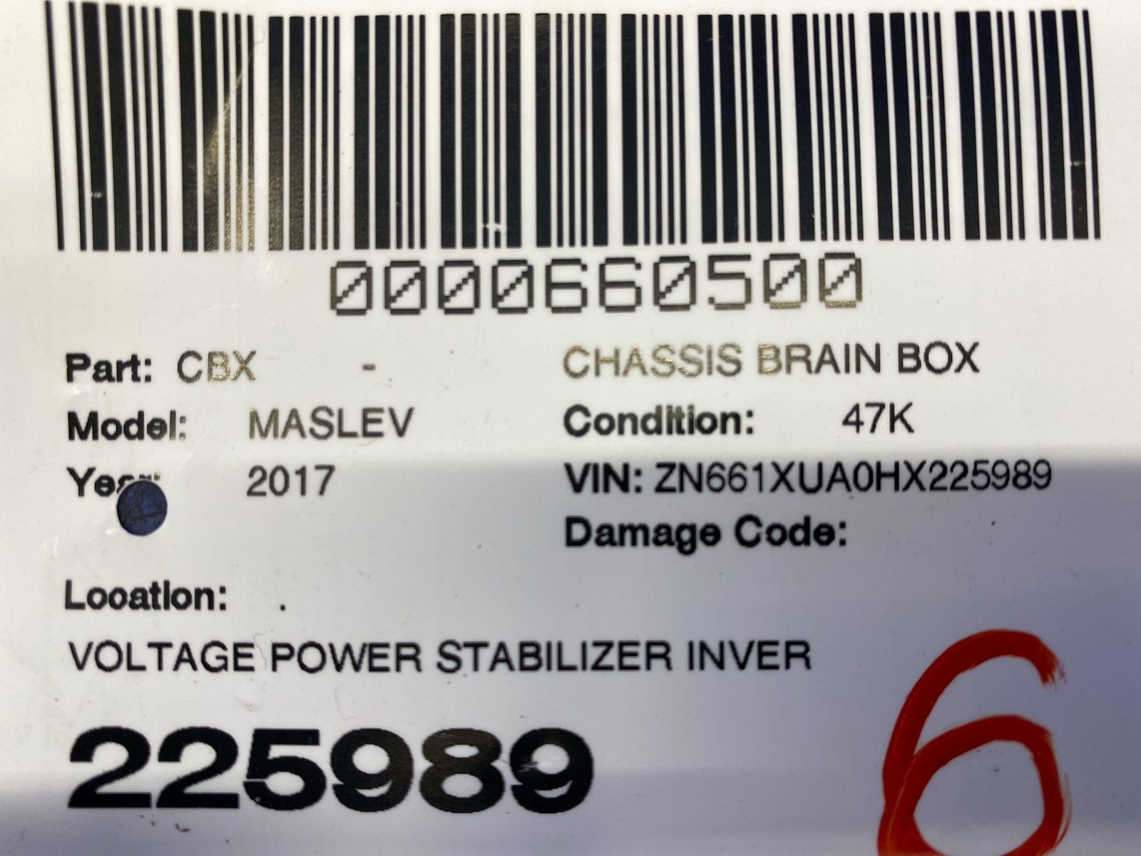 2017-2020 MASERATI LEVANTE VOLTAGE POWER STABILIZER INVERTER CONTROL MODULE SET