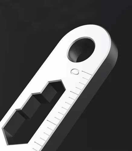 Mini Portachiavi in Lega di Titanio Pry Bar EDC Crowbar Opener Outdoor Multi Tools - Foto 6 di 10