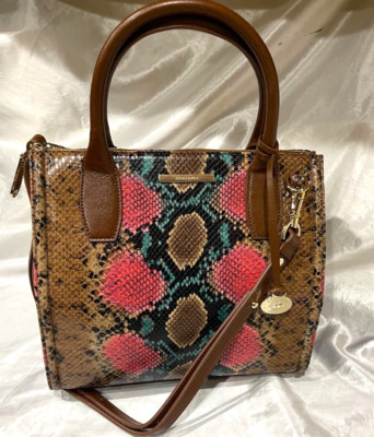 BRAHMIN Small Caroline Satchel Multi Caladesi MSRP $425