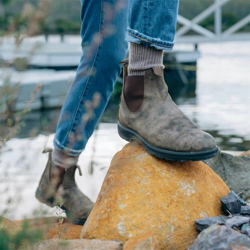 Herrenstiefel Boots Neu Herren Retro Chelsea aus Boots für Größe 35-48 DE - Bild 5 von 28