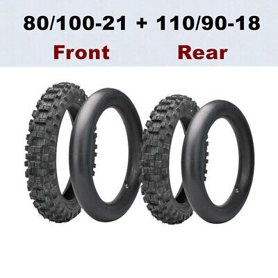 110/90-18 Rear Tyre 80/100-21 Front Tire Inner Tube Trail Dirt Bike Motorcycle 
