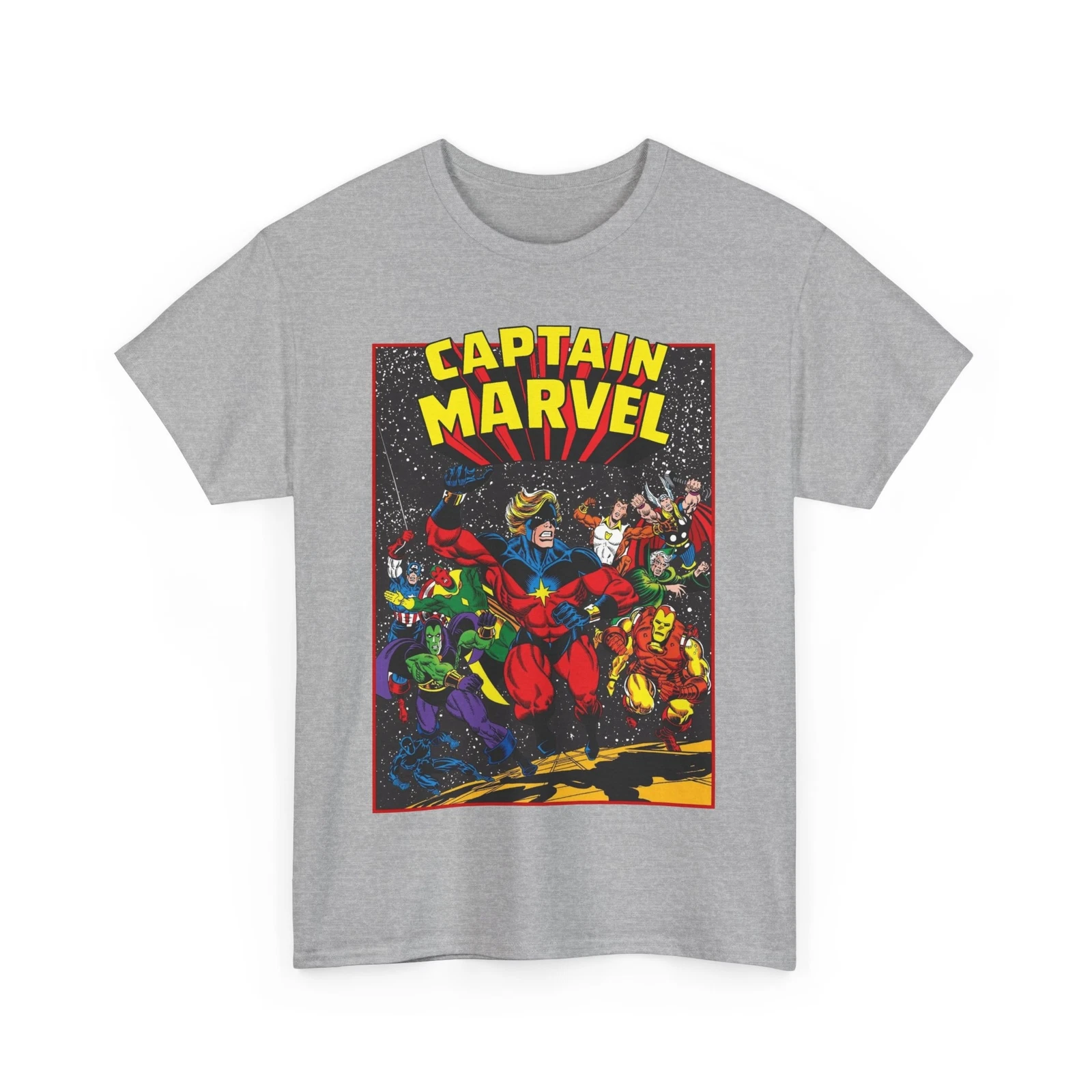 Captain Marvel T-Shirt - Marvel Comics - Jim Starlin Art - Mar-Vell - Kree