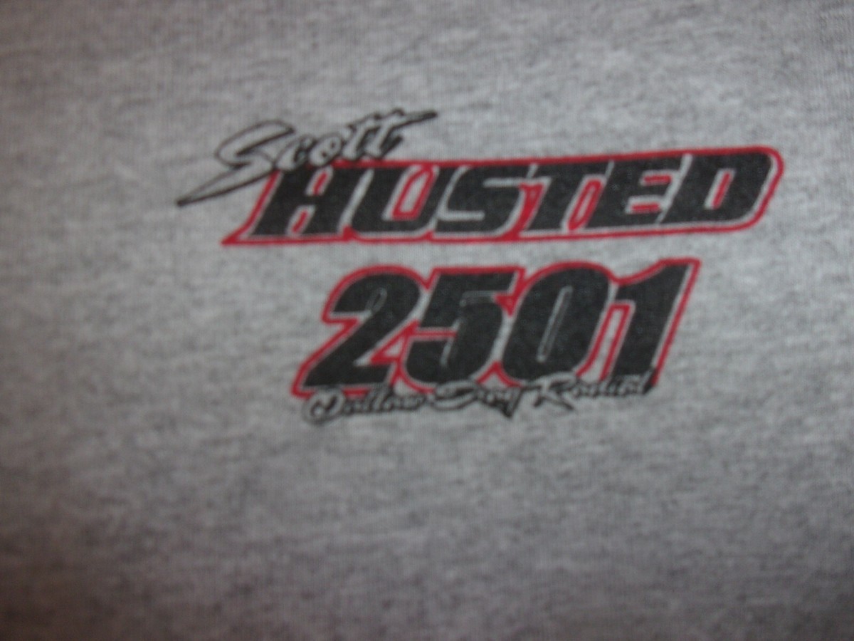 T-shirt Gris XL Scott Husted Outlaw Drag Radial Winner 2012-2014 - Occasion Très Bon état