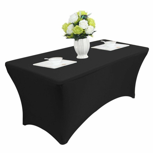 4/6FT Stretchy Table Cover Rectangular Spandex Tablecloth Wedding Party Decor uk - Picture 6 of 27