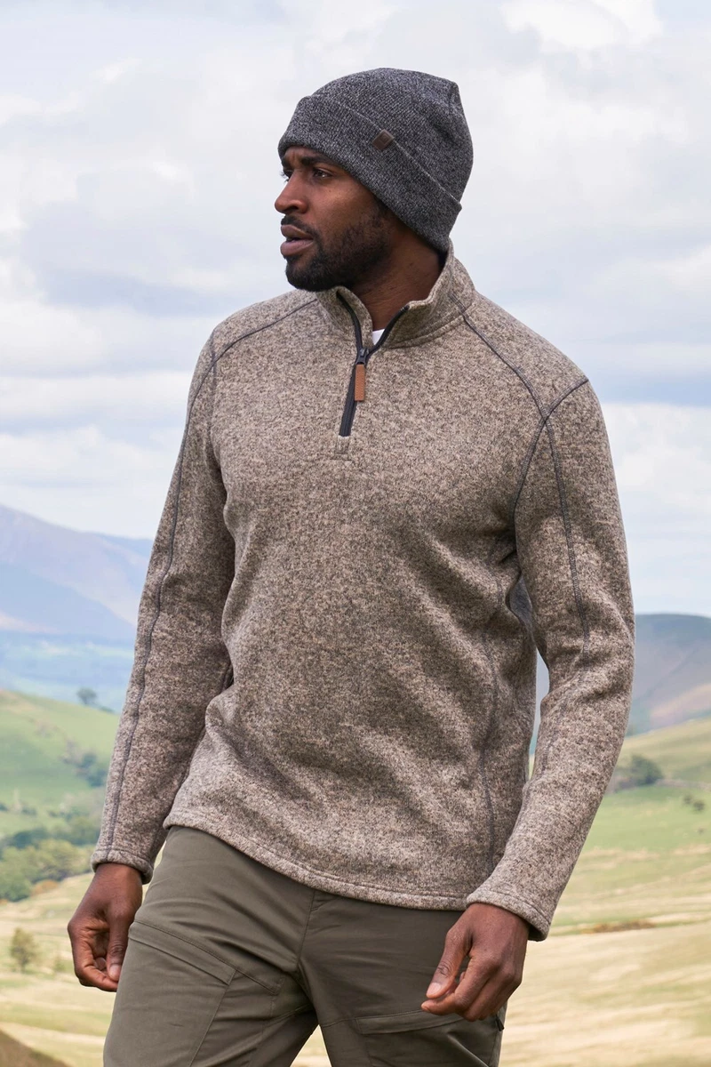 Mens half zip fleece clearance jacket